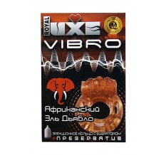 Виброкольцо Luxe Vibro Африканский Эль Дьябло+презерватив