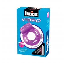 Виброкольцо Luxe Vibro Бешенная Гейша+презерватив